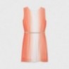 Dívčí skládané ombre šaty Mayoral 6942-41 oranžové