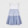 Dívčí dlouhé pruhované šaty Mayoral 3935-27 Modré