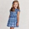 Šaty s potiskem holčičí Mayoral 3937-54 Modrá