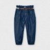Volné kalhoty s opaskem holčičí Mayoral 3552-48 námořnická modrá