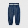 Volné kalhoty s opaskem holčičí Mayoral 3552-48 námořnická modrá