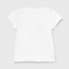 Tričko s dívčí aplikací Mayoral 1079-57 Bílé