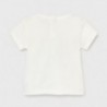 Tričko s krátkým rukávem pro dívky Mayoral 105-32 Krémová