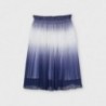 Skládaná ombre sukně pro dívku Mayoral 6908-42 Tmavě modrá