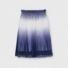 Skládaná ombre sukně pro dívku Mayoral 6908-42 Tmavě modrá