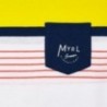 Pruhované tričko pro chlapce Mayoral 3038-32 meruňkové