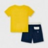 Sada tričko a šortky chlapecký Mayoral 3646-40 Žlutá/tmavě modrá