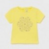 Tričko s krátkým rukávem pro dívky Mayoral 105-35 Žlutá