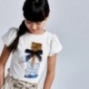 Tričko s krátkým rukávem pro dívky Mayoral 6002-70 námořnická modrá