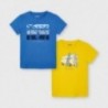 Sada triček pro chlapce Mayoral 3033-70 modrá / žlutá