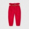 Volné kalhoty s opaskem holčičí Mayoral 3552-49 Červené
