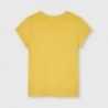 Tričko s krátkým rukávem pro dívku Mayoral 854-16 Mustard