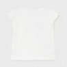 Tričko s krátkým rukávem pro dívky Mayoral 1081-71 bílá/červená