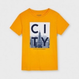 Tričko s krátkým rukávem pro chlapce Mayoral 6093-37 oranžový