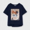 Tričko s potiskem pro dívky Mayoral 6021-19 námořnická modrá