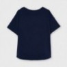 Tričko s potiskem pro dívky Mayoral 6021-19 námořnická modrá