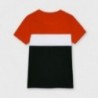 Tričko s krátkým rukávem pro chlapce Mayoral 6094-42 Černá/červená