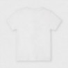 Flitrové tričko pro chlapce Mayoral 3048-63 bílá