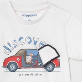 Tričko s krátkým rukávem pro chlapce Mayoral 1006-91 bílá