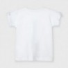 Tričko s potiskem pro dívky Mayoral 3016-76 bílé