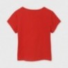 Dívčí tričko s krátkým rukávem Mayoral 6020-37 Červené