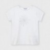 Tričko s krátkým rukávem pro dívky Mayoral 174-10 bílá