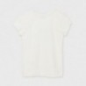 Dívčí tričko s krátkým rukávem Mayoral 854-14 Krémová