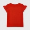 Dívčí tričko s potiskem Mayoral 3019-27 červené