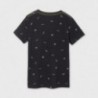 Chlapecké vzorované tričko Mayoral 6086-10 Černá