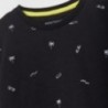 Chlapecké vzorované tričko Mayoral 6086-10 Černá