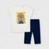 Sada trička a legín pro dívky Mayoral 3735-57 Tmavě modrá