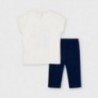Sada trička a legín pro dívky Mayoral 3735-57 Tmavě modrá