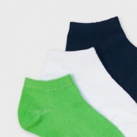 Mayoral 10055-40 3 páry ponožek pro chlapce granát/bílá/zelená