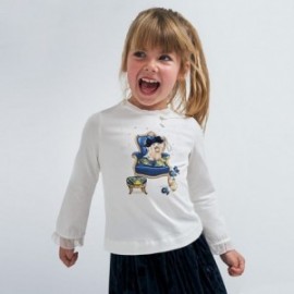 Dívčí tričko s dlouhým rukávem Mayoral 4061-63 námořnická modrá