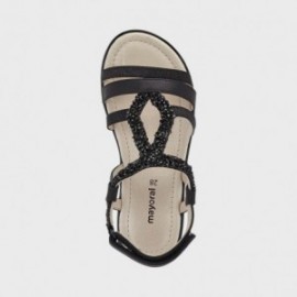 Dívčí sandály s oblázky Mayoral 45271-28 Černá