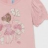 Tričko s potiskem pro dívky Mayoral 1077-45 Růžové