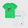 Sada 2 triček pro chlapce Mayoral 3050-73 Zelený