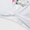 Tričko s vázáním pro dívky Mayoral 3077-83 Bílý