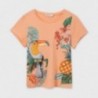 Tričko s krátkým rukávem pro dívku Mayoral 6020-36 oranžový