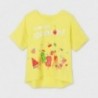 Dívčí tričko s potiskem Mayoral 6021-15 žluté