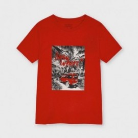Tričko s krátkým rukávem pro chlapce Mayoral 6078-81 červená