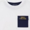 Tričko s kapsou pro chlapce Mayoral 6085-41 Bílý