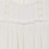 Dívčí plumetické šaty Mayoral 6938-85 Krémová