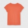 Dívčí tričko s krátkým rukávem Mayoral 854-19 oranžový