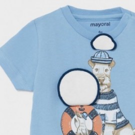 Chlapecké tričko s krátkým rukávem Mayoral 1007-11 Modrý