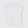 Tričko s potiskem pro dívky Mayoral 3015-71 Bílý