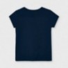 Tričko s krátkým rukávem pro dívky Mayoral 3020-11 námořnická modrá