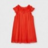 Dívčí skládané šaty Mayoral 3911-69 červená