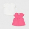Sada 2 triček pro dívky Mayoral 1072-47 Růžový