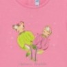 Tričko s dívčí aplikací Mayoral 1079-60 růžové